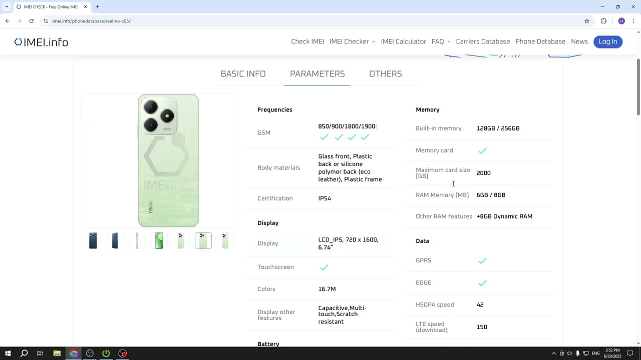 REALME C63 – All Checking Options with IMEI Number