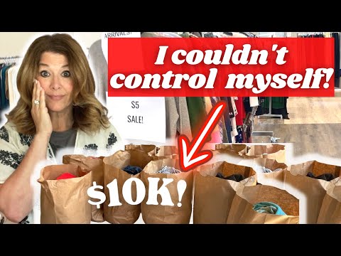 I walked into a secret $5 sale & went crazy!! $300 for 60 pieces! I was shocked!