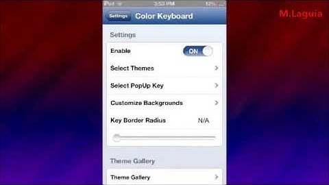 Keyboard IOS7 on IOS6 with cidya tweak