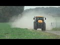 JCB Fastrac 8330 driving 70 kph on dirt road