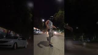 Rider Falls Off Motorcycle, Appears Unharmed