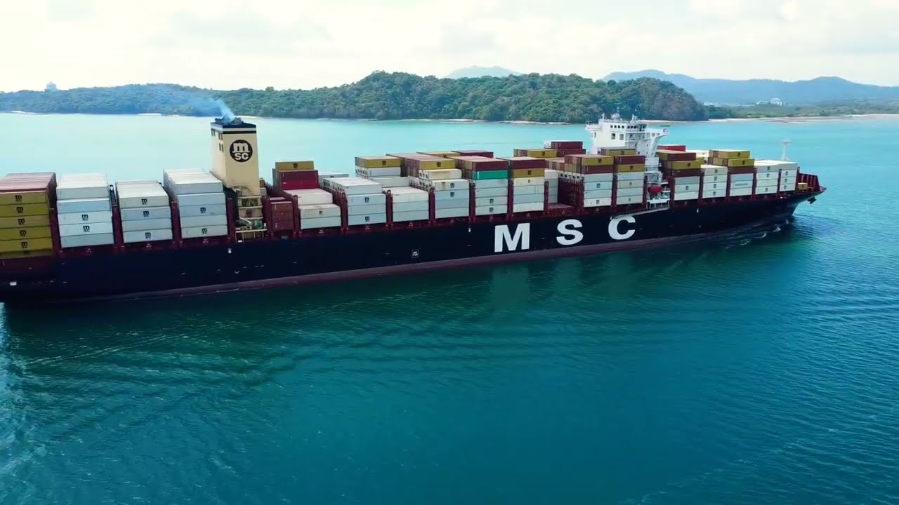 Viking Star & MSC Carole at the Panama Canal | DJI Mini SE