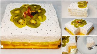 15 Min Birthday Cake | Super Easy & Quick Birthday Cake | Eggless & Without Oven | Yummy Bread Cake