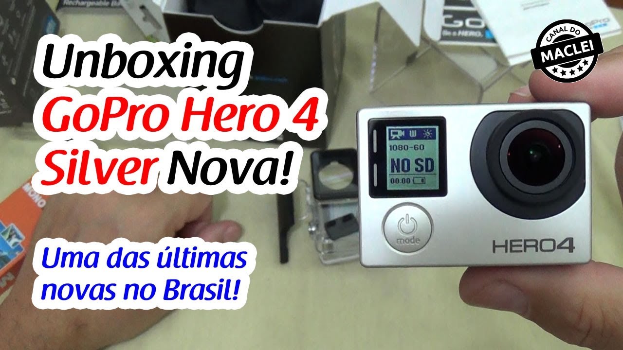 UNBOXING GOPRO HERO 4 SILVER NOVA! - YouTube