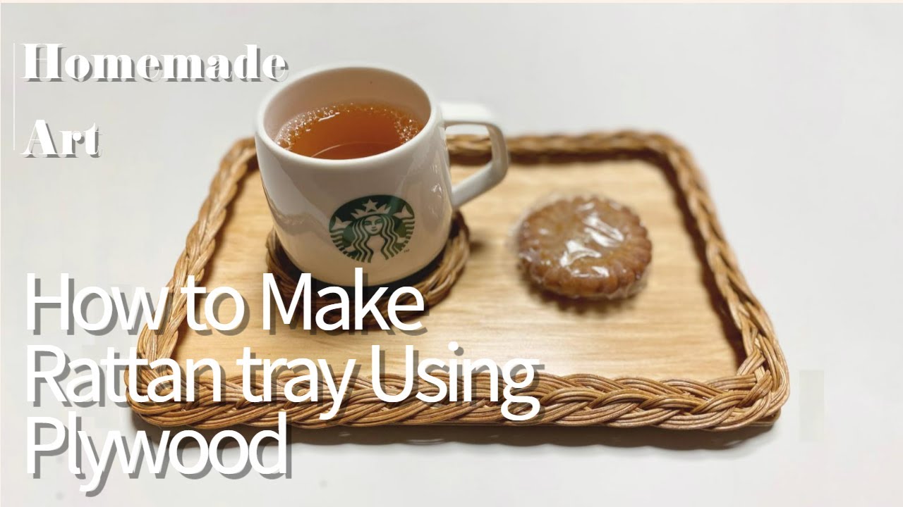 라탄 공예  Diy  쟁반 만들기 #2번젖혀마무르기 Make a rattan square tray #finishing technique
