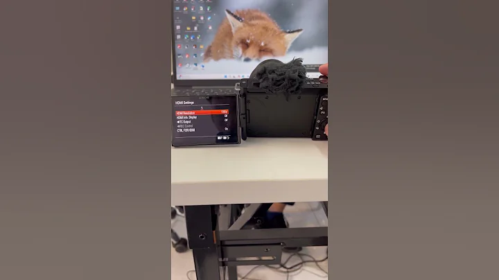 How to set hdmi out put on Sony camera