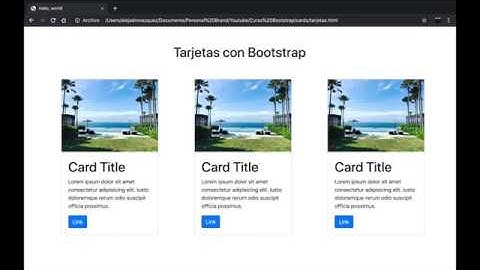 [2021] ✅ CREA TARJETAS O CARDS CON BOOTSTRAP 4 * SIN USAR CSS *