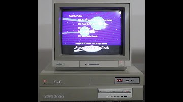 Frontier Elite 2 - Amiga 2000 68040 NTSC - Real Hardware