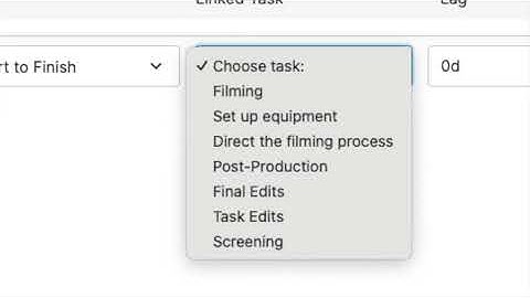 Creating Dependencies