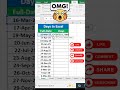 OMG! Excel Date Se Day Ka Naam 1 Second Me 😱 | Excel Formula Trick 2025 #linesheets #magic #tech