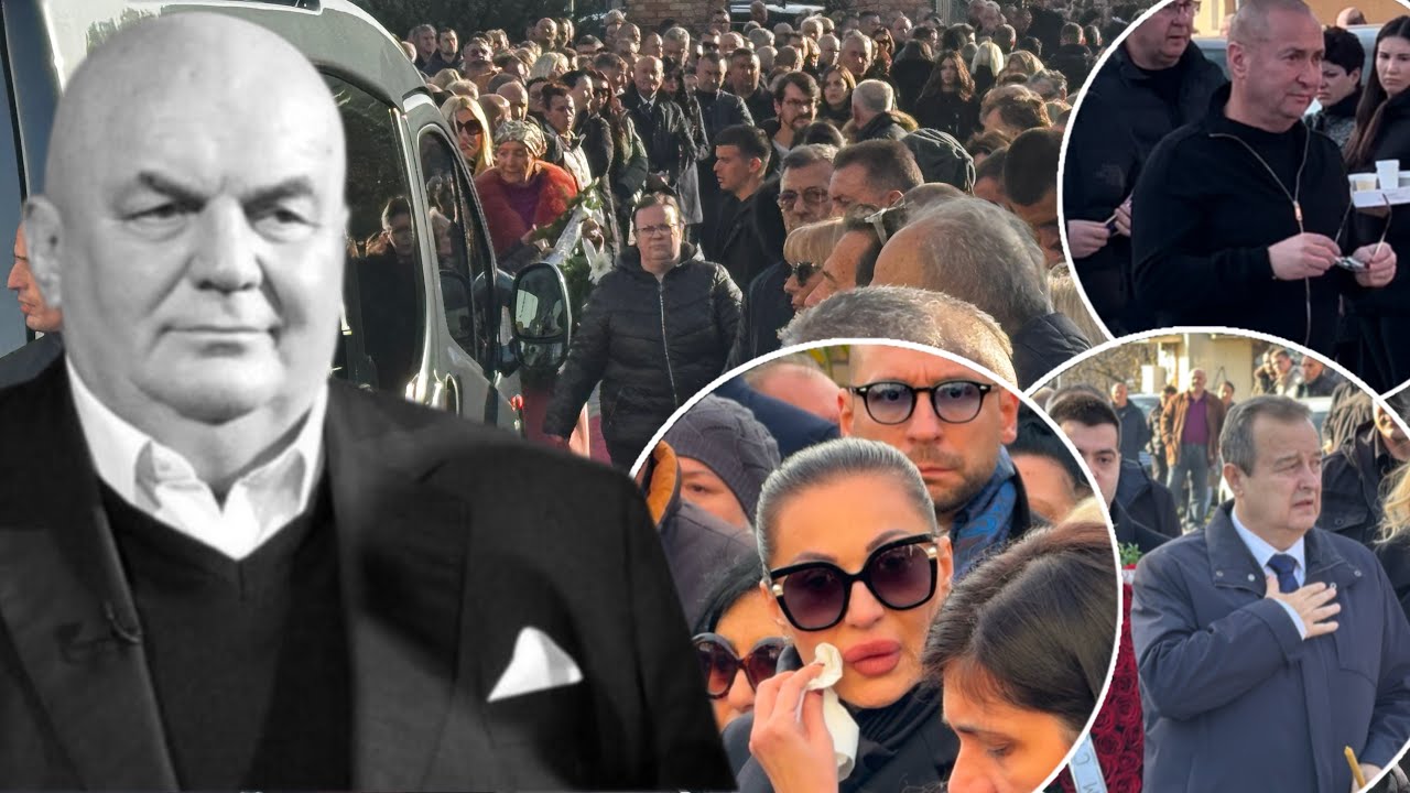 SAHRANA DRAGANA MARKOVICA PALME!CECA GRCA U SUZAMA,PORODICA SLOMLJENA OD TUGE, CELA JAGODINA U CRNOM