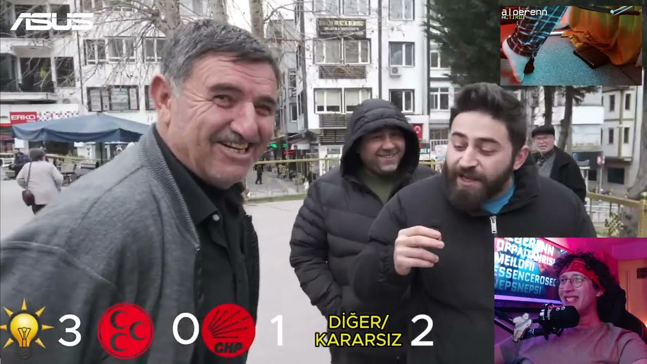 Kaflx Amasya seçim anketi izlemekte ama gülmekten izleyemiyor