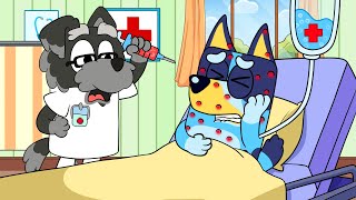 Bluey Doesn't Want To Be Injected | Bluey Funny Animation