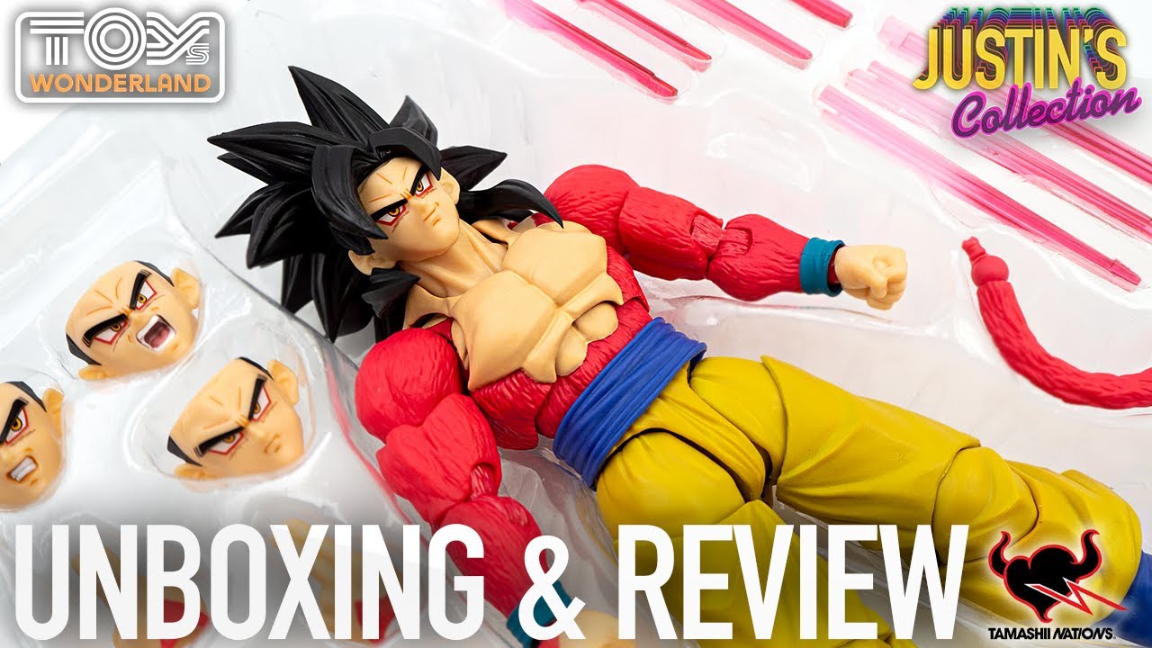 Dragon Ball GT Goku Super Saiyan 4 S.H.Figuarts Unboxing & Review