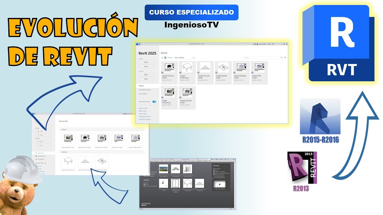 Revit Inicio 04. Evolución de la interfaz de REVIT| Curso Revit IngeniosoTV - YouTube