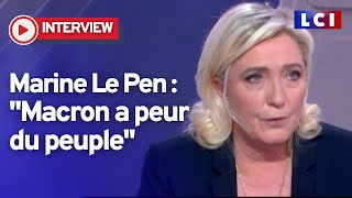 Revivez l'interview de Marine Le Pen dans 