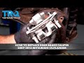 How to Replace Rear Brake Caliper 2007-2013 Mitsubishi Outlander