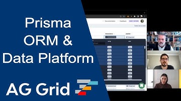 Prisma Open Source ORM and Data Platform Demo and AG Grid Case Study