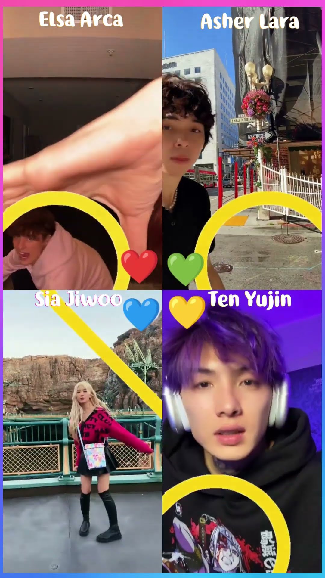 Heaven ?✨ Elsa Arca x Asher Lara x Sia Jiwoo x Ten Yujin #shorts #dance #tiktok #love #heaven