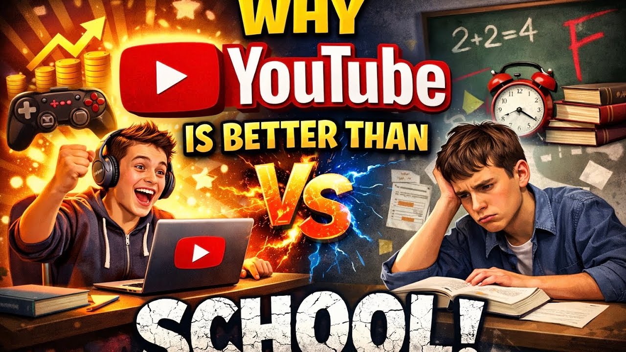 YouTube vs School The Great Education Debate education YouTube