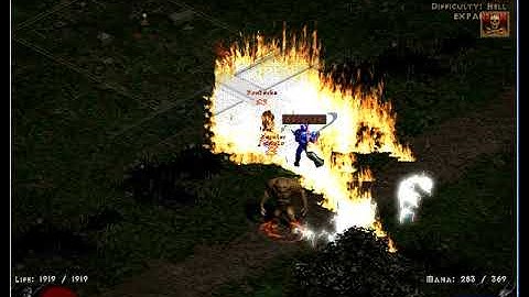 Diablo II - Flamebellow Glitch / Bug with Infinity Weapon Version 1.14d 2021 Still Working