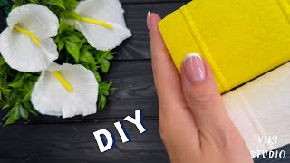How to Make Crepe Paper Flowers Calla Lilies Crepe Paper Decoration