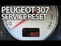 Peugeot 307 reset service spanner reminder (maintenance inspection)