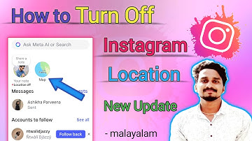 How to Turn Off Map Location on Instagram Malayalam | Instagram Map Location Turn Off