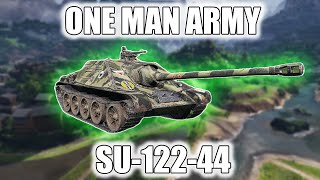 One Man ARMY!!! - World of Tanks SU-122-44 on a RAMPAGE!!!