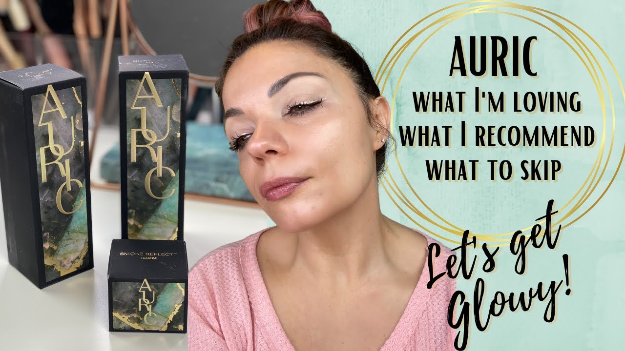 AURIC 🌟TRYING NEW MAKEUP FROM SAMANTHA RAVENDAHL | Glow Lust and Smoke Reflect swatches and review