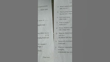 +3 2nd semister EVS odia(AECC) exam paper  2023#Fm University