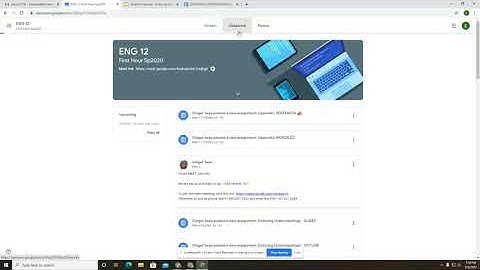 Google MEET inside CLASSROOM - Student View