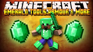 MINECRAFT MOD SPOTLIGHT - EMERALD TOOLS,ARMOUR & MORE