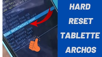 Hard Reset Tablet Archos  101 T4G  remove password & pattern data foctory reset method