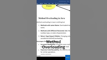 Method Overloading in java