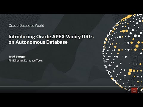 Introducing Oracle APEX Vanity URLs on Oracle Autonomous Database