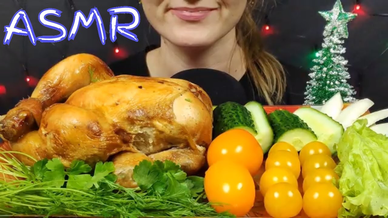 АСМР КУРИЦА С ОВОЩАМИ МУКБАНГ | ASMR CHICKEN AND VEGETABLES MUKBANG | 