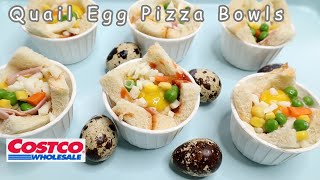 Quail Egg Pizza Bowls - Easy and Delicious Snack/Appetizer Costco 买的鹌鹑蛋做mini小碗 yyds