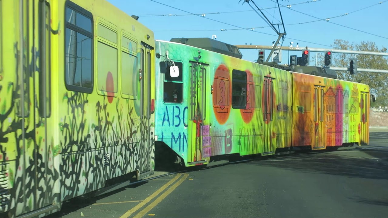 Sacramento Regional Transit "Arty" Light Rail Trains