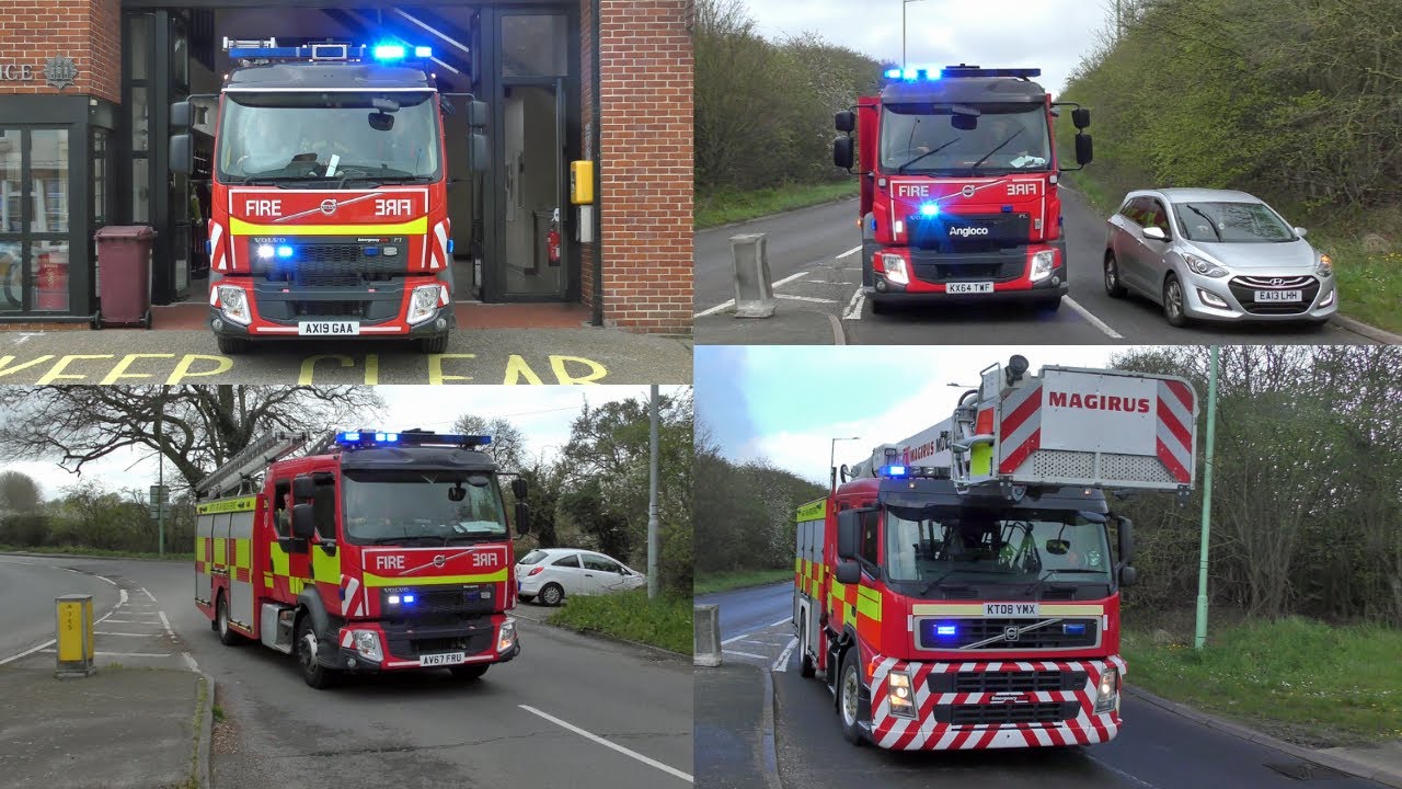 Suffolk Fire & Rescue Service respond to Lorry Fire - YouTube