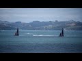 Luna Rossa and Team New Zealand first dance in AC75