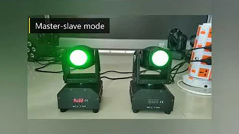 MINI Moving head stage lights UKing (How to use with DMX?)