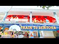 Take train from vivocity to sentosa  explore singapore 130