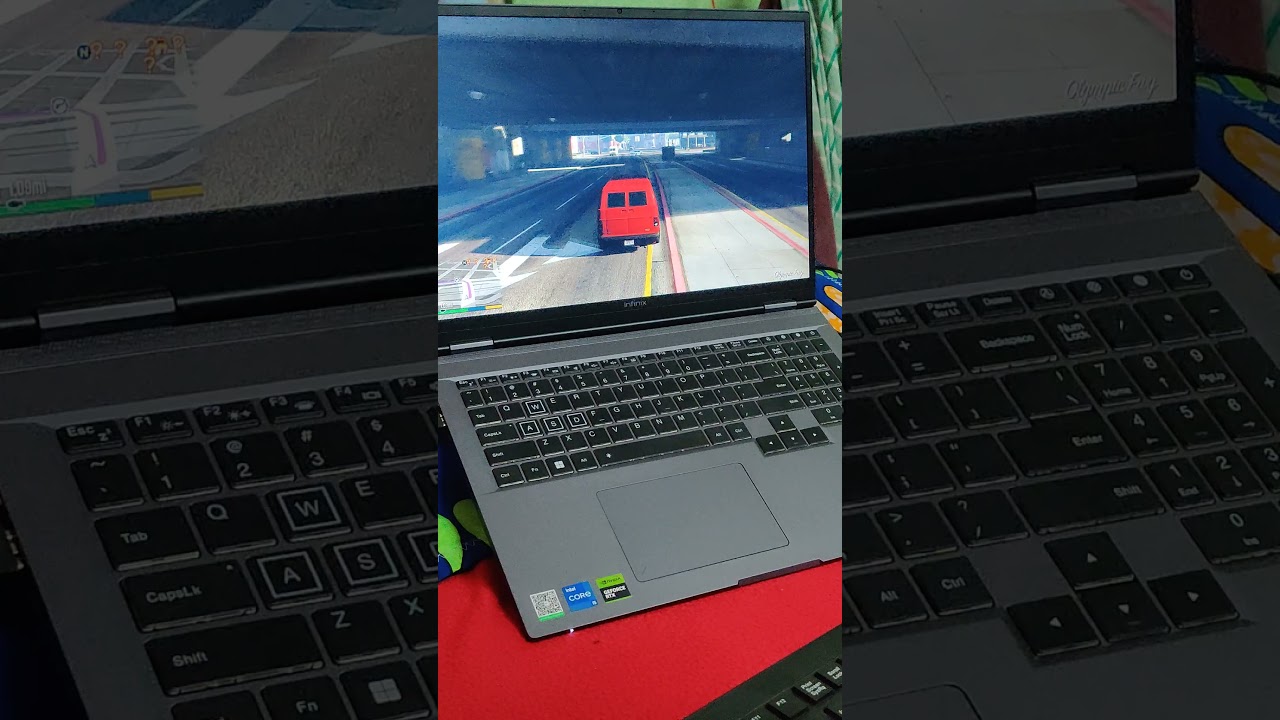 Playing GTA V in infinix Gt book