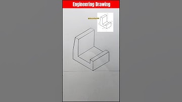 Engineering Drawing Isometric View using Drafter #shorts #engineeringdrawing #drawing #3d