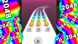 Ball RUN 2048 ASMR gameplay noob pro hacker screenshot 3