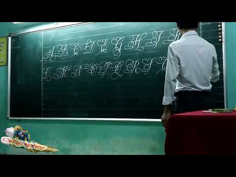 Video Cách viết chữ đẹp - Bảng chữ hoa sáng tạo thầy Ánh -... - youtube