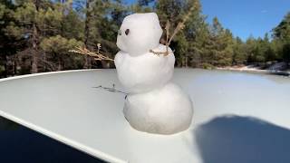 Snowman Attack at Devil Dog Road / Route 66 Arizona