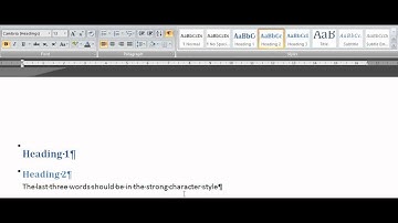 Using the Quick Style Gallery