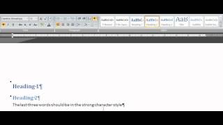 Using the Quick Style Gallery